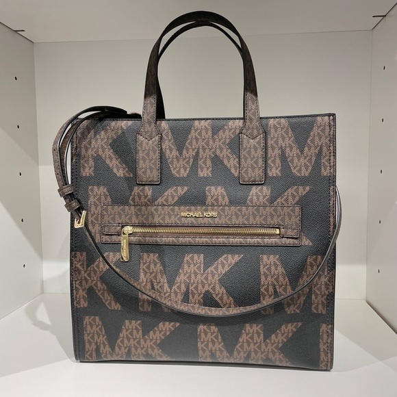 Michael Kors Kenly Large Graphic Logo Tote Bag - Picture 7 of 11